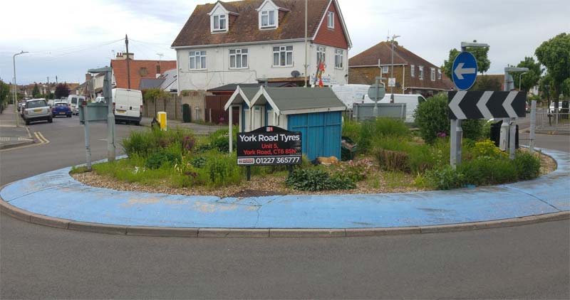Roundabout advert Herne Bay